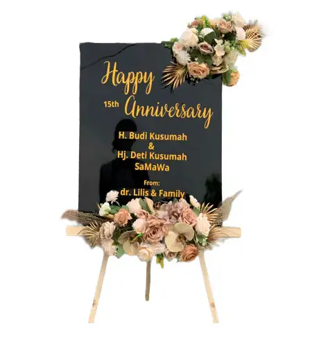 Papan Bunga Akrilik Gunung Tumpeng